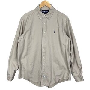 Ralph Lauren Blue Label Vintage 90s Button Down Shirt Mens XL